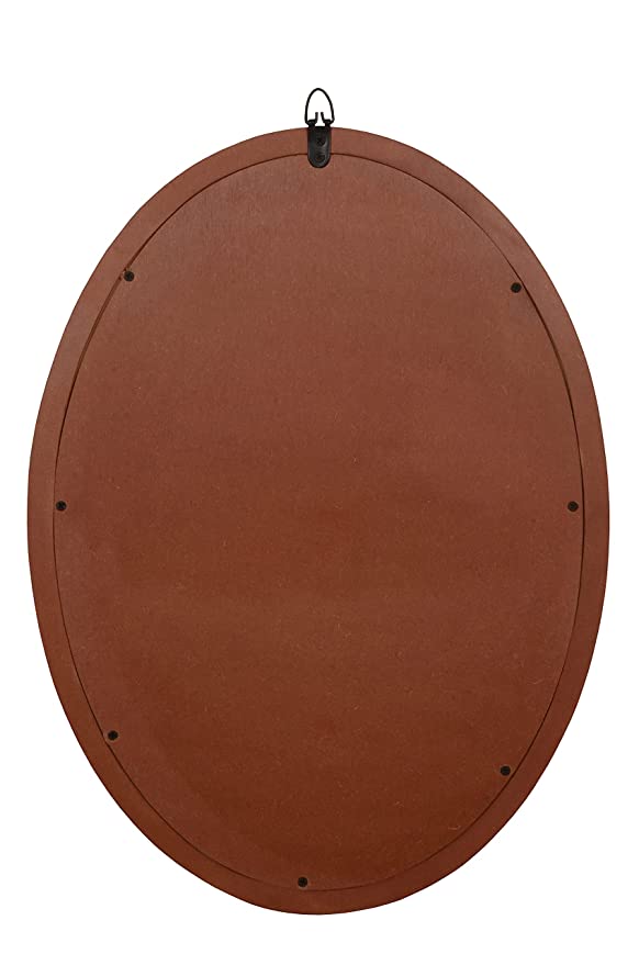 Handmade Oval Wooden Mirror for Wall