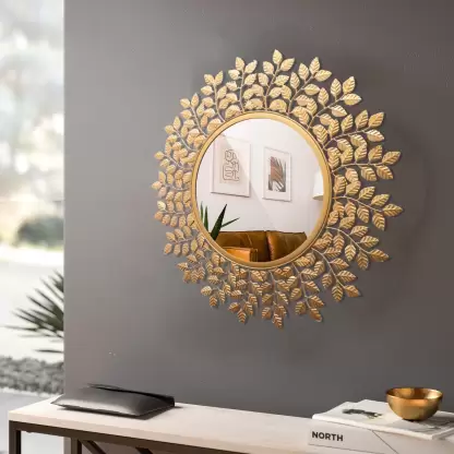 Decoration Wall Mirrors For Living Room Decor Golden Luxury Mirror And Bedroom Interiors Our Products At Sajosamaan With 300 Off
