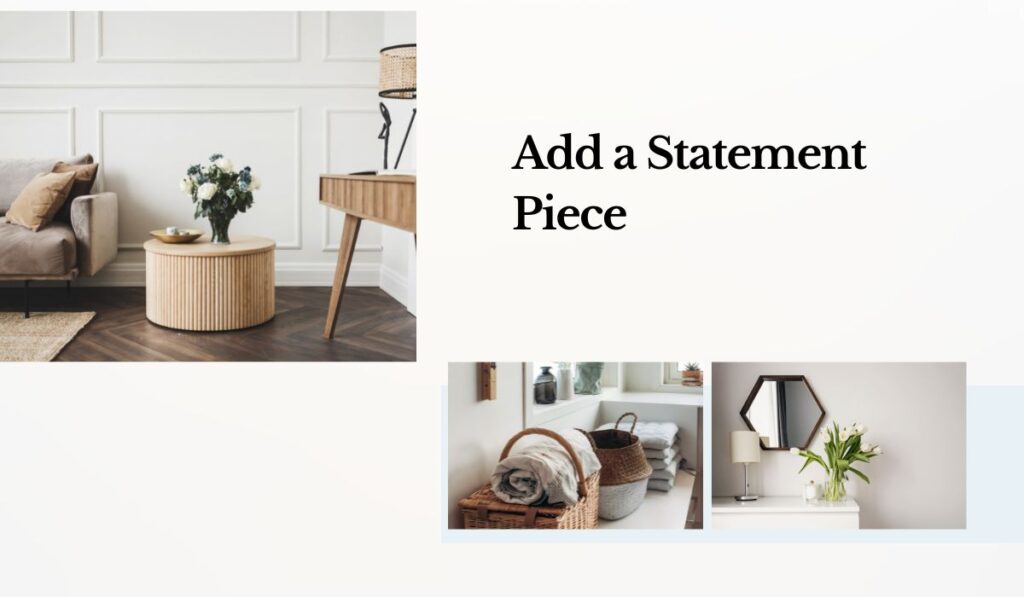 add a statement piece- living room decor ideas