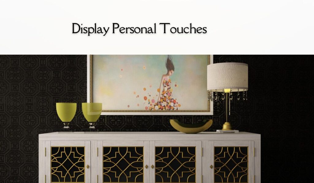 display personal touches- living room decor ideas