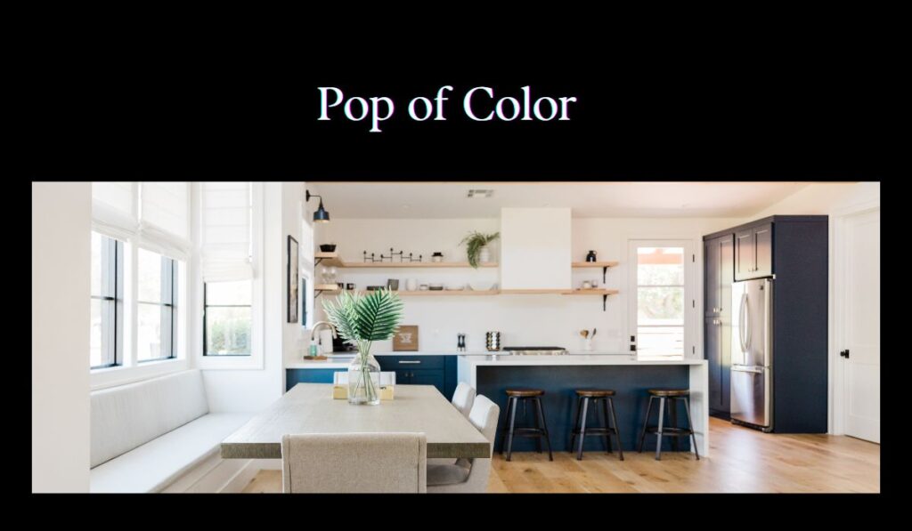 pop of colors- kitchen decor ideas