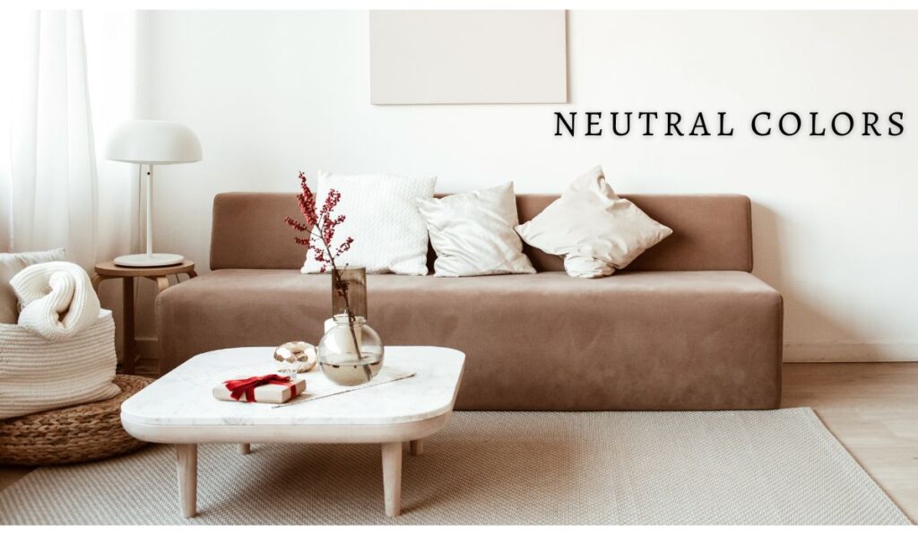 neutral colors- small space decor ideas