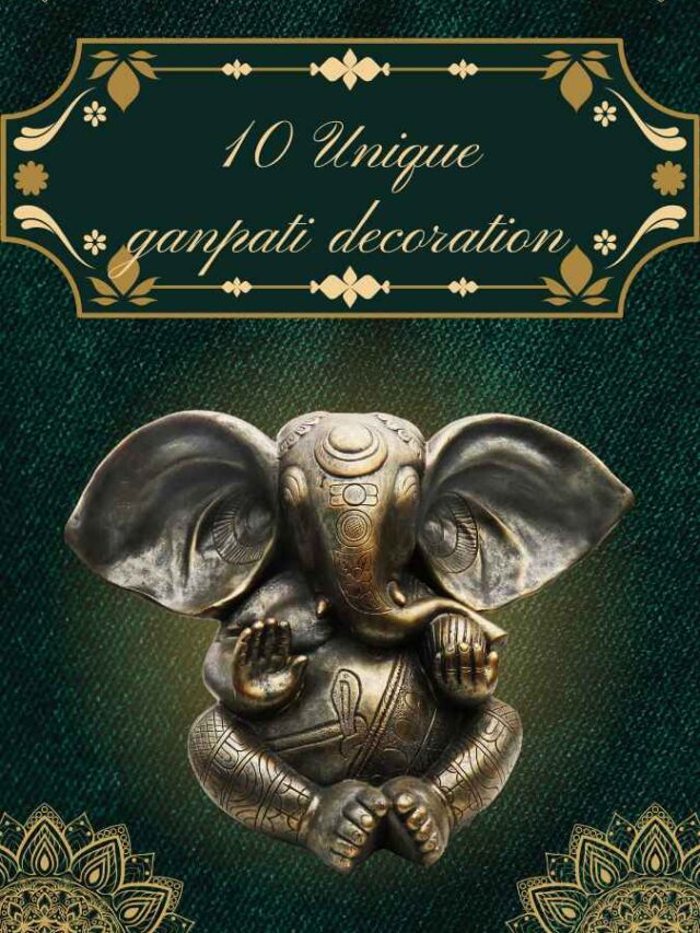 10 unique ganpati decoration