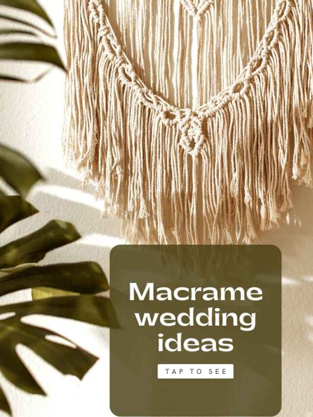 Macrame wedding ideas
