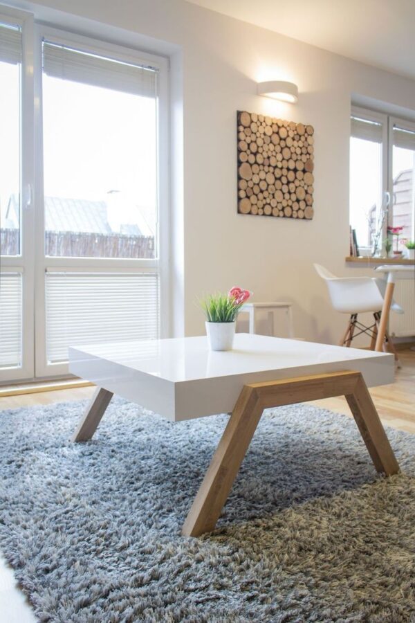 Centre Table in White top