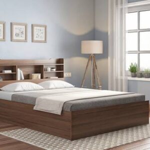 wooden bed
