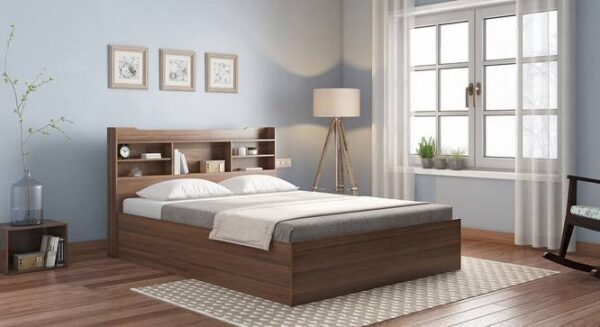 wooden bed