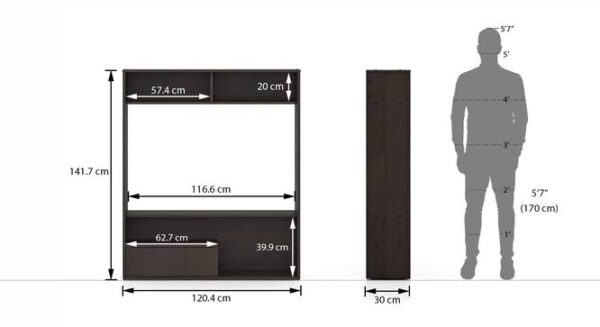wooden tv unit design