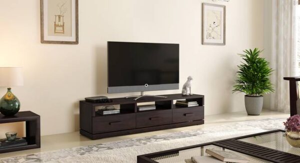 Wooden TV Unit for Living Room by Sajosamaan
