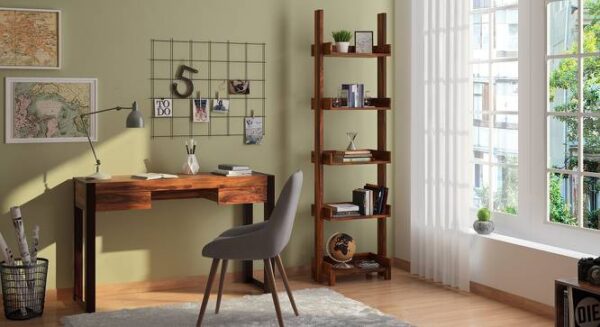 Modern Wood Bookshelf by Sajosamaan