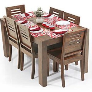 Solid Wood Dining Table Set by Sajosamaan