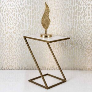 metal side table