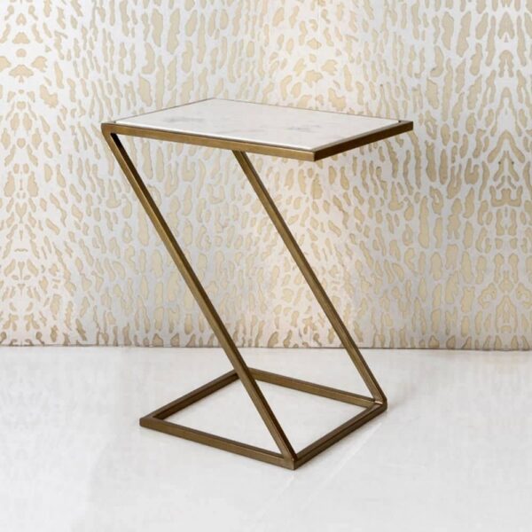 metal side table