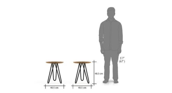 solid wood side table