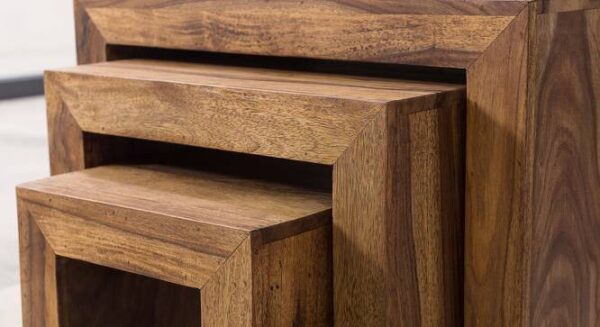 wood side table