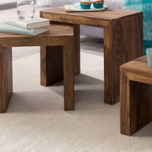 wood side table
