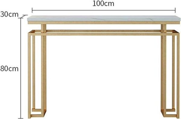 stone marble top console table