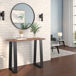 teak wood console table