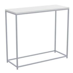 white console table