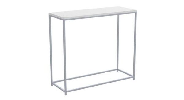 white console table