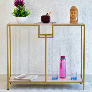wooden console table