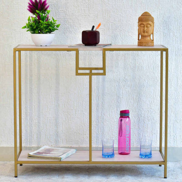 wooden console table