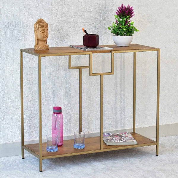 wooden console table
