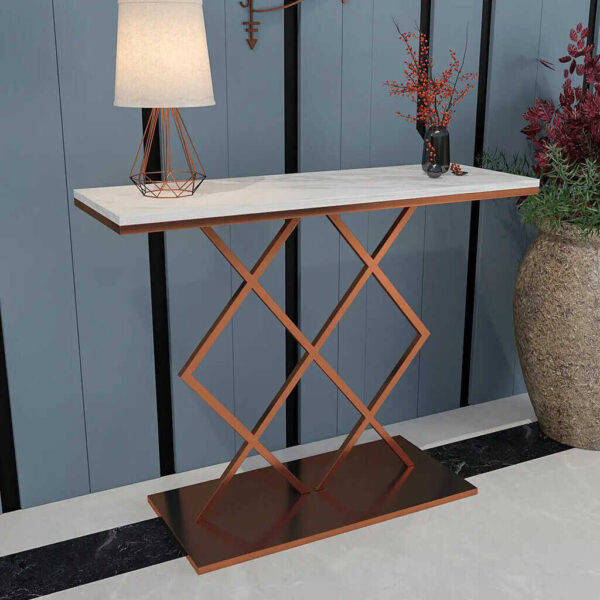 marble top console table