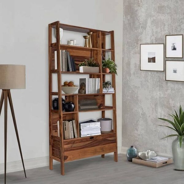 solid wood bookshelf