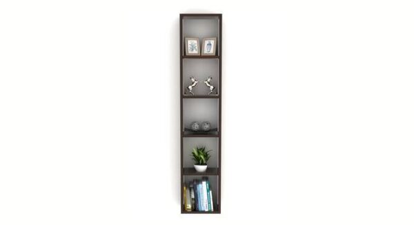 wooden bookshelf
