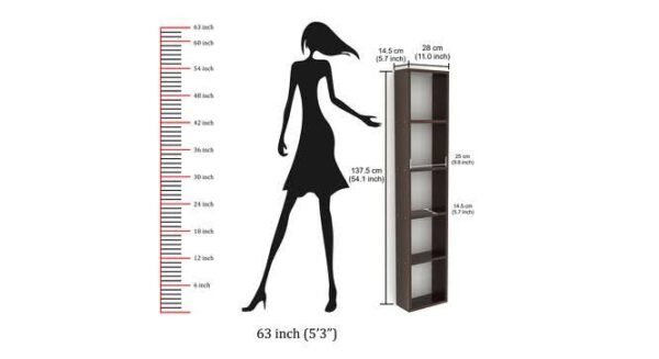 wooden bookshelf
