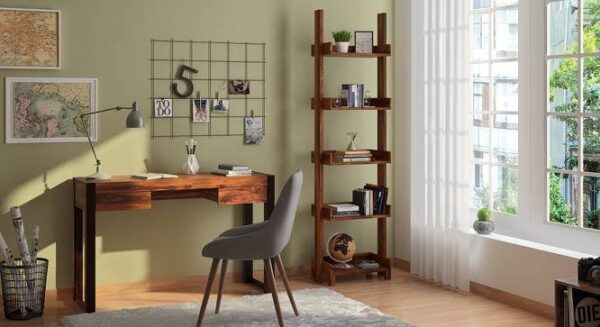 modern wood bookshelf