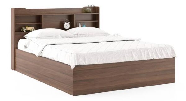 wooden bed