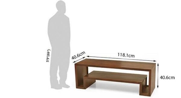teak wood tv unit