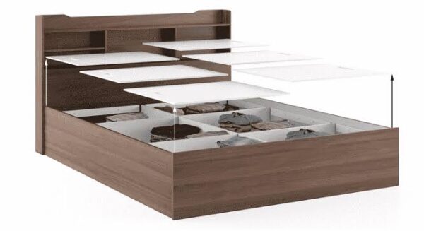 wooden bed