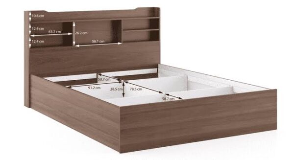 wooden bed