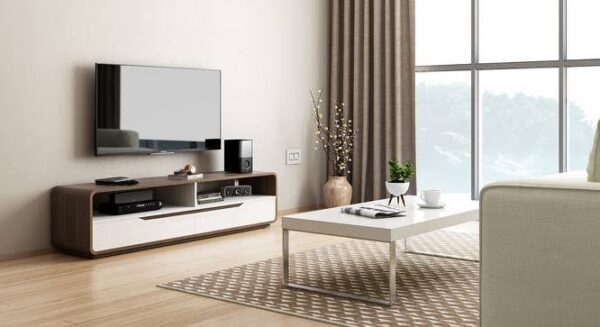wooden tv unit