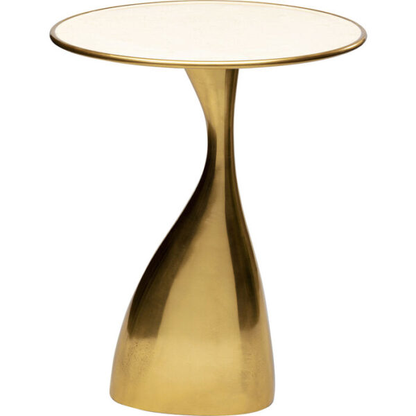 Classic Ernest Table/ Side Table in Blue Enamel Gold Finish