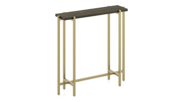 Cornille Solid Wood Console Table In Walnut Finish