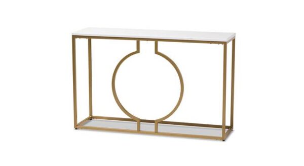 Colin Metal Console Table In Powder Coating Finish