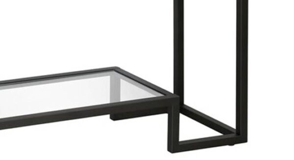 Kemp Metal Console Table In Black Finish