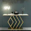 Console Table Golden Design