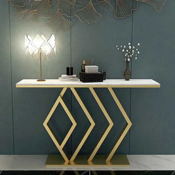 Console Table Golden Design