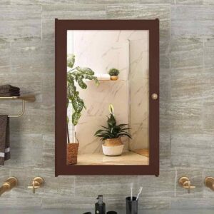wooden bathroom cabinet