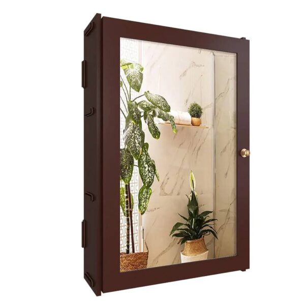 wooden bathroom cabinet