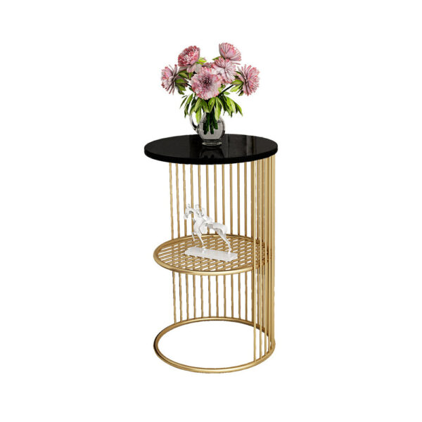Designer Golden Half Caged Coffee Table