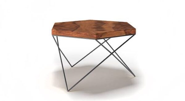 abstract metal coffee table