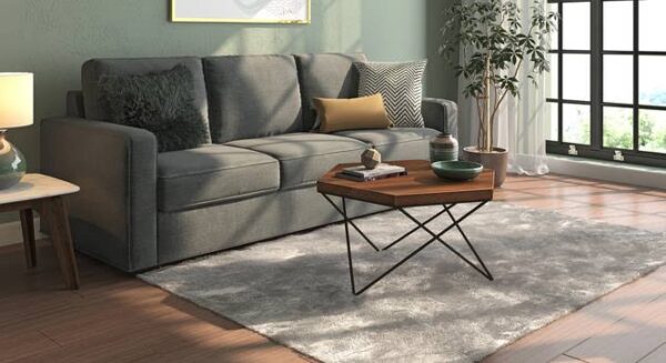 abstract metal coffee table