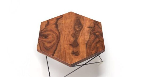 abstract metal coffee table