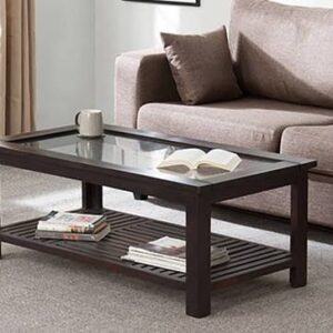 coffee table with glass top